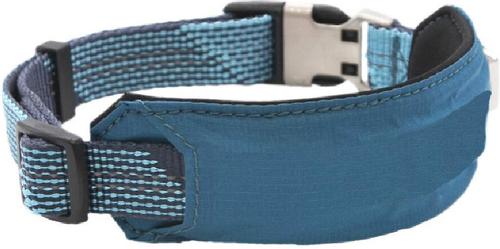 Show full view: Pet Life Geo-prene 2-in-1 Shock Absorbing Neoprene Padded Reflective Dog Leash & Collar, Blue, Small slide 4 of 5