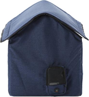 Show full view: Pet Life Hush Puppy Electronic Heating & Cooling Smart Dog House, Navy, Small slide 5 of 10