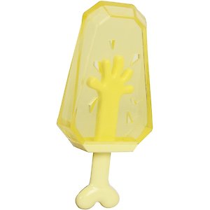 Pet Life Ices Lick & Gnaw Fillable & Freezable Teething Dog Toy, Yellow