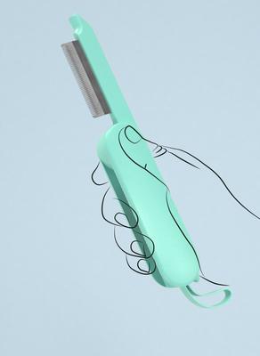 Show full view: Pet Life JOYNE Multi-Functional 2-in-1 Swivel Travel Grooming Dog & Cat Comb & Deshedding Tool, Green slide 2 of 5