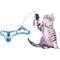 Show in main carousel: Pet Life Kitty-Tease Interactive Cognitive Training Puzzle Cat Toy Tunnel Teaser, Blue slide 2 of 2