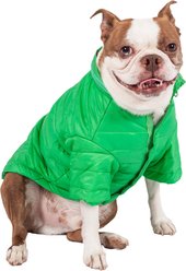 Pet Life Lightweight Sporty Avalanche Dog Coat, Green, Large