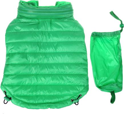 Show full view: Pet Life Lightweight Sporty Avalanche Dog Coat, Green, Large slide 4 of 9