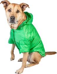 Pet Life Lightweight Sporty Avalanche Dog Coat, Green, X-Large