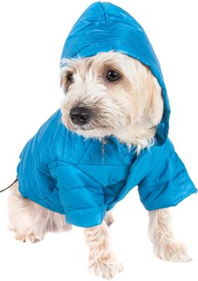 Show full view: Pet Life Lightweight Sporty Avalanche Dog Coat, Large, Blue slide 3 of 10