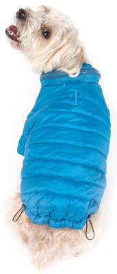 Show full view: Pet Life Lightweight Sporty Avalanche Dog Coat, Large, Blue slide 6 of 10