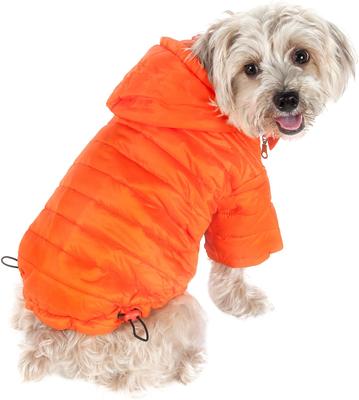 Show full view: Pet Life Lightweight Sporty Avalanche Dog Coat, Orange, Large slide 4 of 9