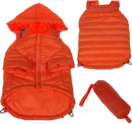 Show full view: Pet Life Lightweight Sporty Avalanche Dog Coat, Orange, Medium slide 7 of 10