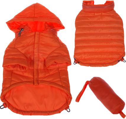 Show full view: Pet Life Lightweight Sporty Avalanche Dog Coat, Orange, Small slide 6 of 9