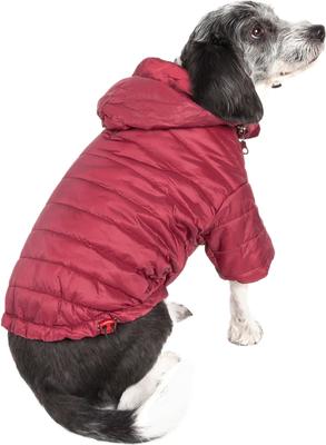 Show full view: Pet Life Lightweight Sporty Avalanche Dog Coat, Red, Small slide 7 of 11