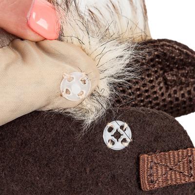 Show full view: Pet Life Luxe Furracious 2-In-1 Mesh Reversible Dog Harness & Leash, Dark Cocoa Brown, Medium slide 6 of 8