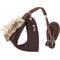 Show in main carousel: Pet Life Luxe Furracious 2-In-1 Mesh Reversible Dog Harness & Leash, Dark Cocoa Brown, Medium slide 7 of 8