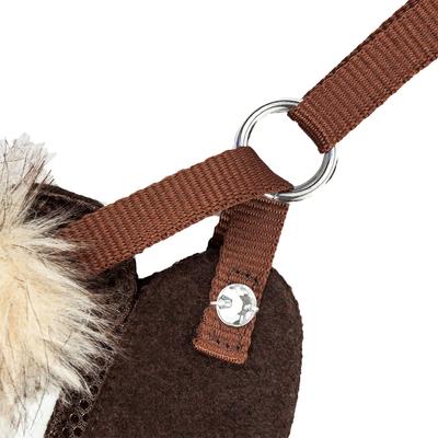 Show full view: Pet Life Luxe Furracious 2-In-1 Mesh Reversible Dog Harness & Leash, Dark Cocoa Brown, Medium slide 8 of 8