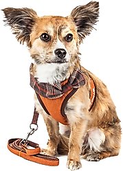 Pet Life Luxe Pawsh 2-In-1 Mesh Reversible Dog Harness-Leash, Small