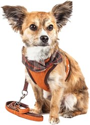 Pet Life Luxe Pawsh 2-In-1 Mesh Reversible Dog Harness-Leash, X-Small