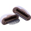 Show in main carousel: Pet Life LYNX 2-in-1 Travel Connecting Grooming Dog & Cat Comb & Deshedding Tool, Brown, Large slide 1 of 10