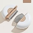 Show in main carousel: Pet Life LYNX 2-in-1 Travel Connecting Grooming Dog & Cat Comb & Deshedding Tool, Brown, Large slide 4 of 10