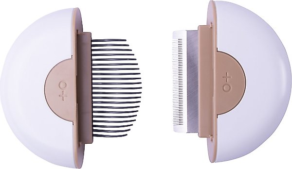 Show full view: Pet Life LYNX 2-in-1 Travel Connecting Grooming Dog & Cat Comb & Deshedding Tool, Brown, Large slide 5 of 10