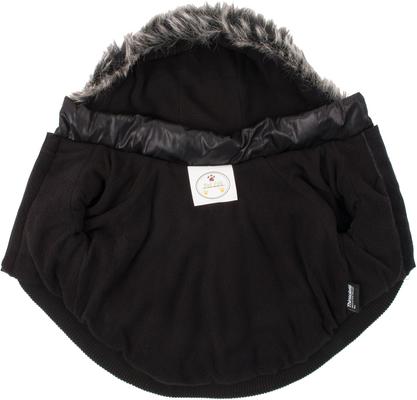 Show full view: Pet Life Metallic Parka Dog Coat, X-Large, Black slide 5 of 11