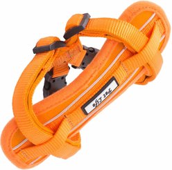 Pet Life Mountaineer Chest Compression Adjustable Reflective Easy Pull Dog Harness, Orange, Small: 19-in chest slide 2 of 4