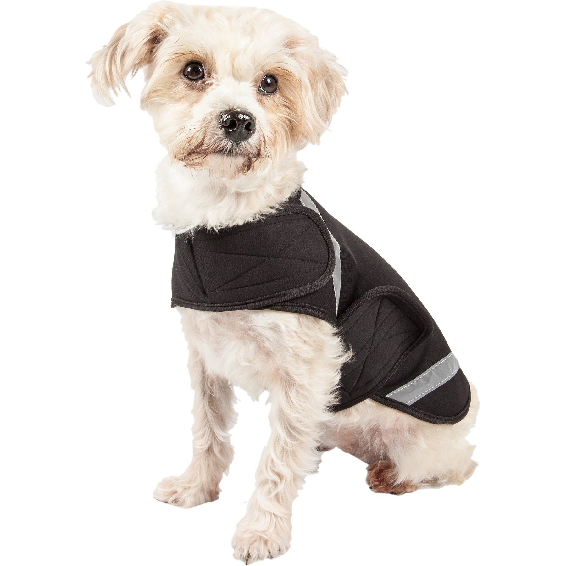 Pet Life Multi-Purpose Protective Shell Dog Coat, Black, Small