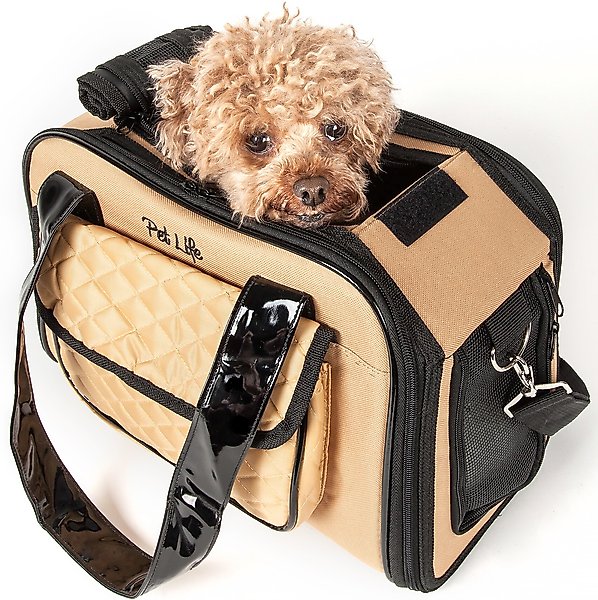 Show full view: Pet Life Mystique Airline Approved Fashion Dog Carrier, Khaki slide 2 of 8
