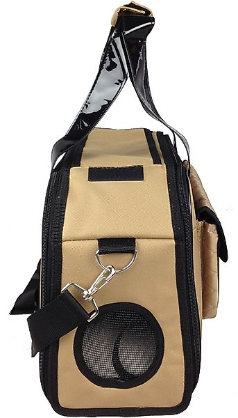 Show full view: Pet Life Mystique Airline Approved Fashion Dog Carrier, Khaki slide 6 of 8