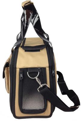 Show full view: Pet Life Mystique Airline Approved Fashion Dog Carrier, Khaki slide 7 of 8