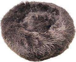 Pet Life Nestler High-Grade Plush & Soft Rounded Dog Bed, Brown, Large