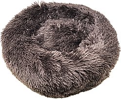 Pet Life Nestler High-Grade Plush & Soft Rounded Dog Bed, Brown, Medium