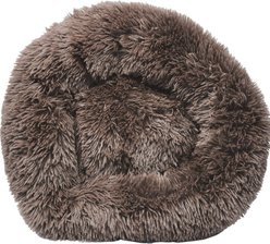 Pet Life Nestler High-Grade Plush & Soft Rounded Dog Bed, Brown, Medium slide 2 of 3