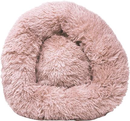 Show full view: Pet Life Nestler High-Grade Plush & Soft Rounded Dog Bed, Pink, Medium slide 2 of 4