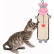 Show in main carousel: Pet Life Paw-Pleasant Eco-Natural Sisal & Jute Hanging Carpet Kitty Cat Scratcher & Toy, Pink / Grey slide 3 of 3
