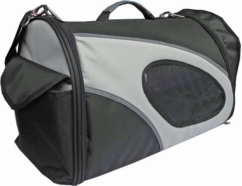 Show full view: Pet Life Phenom-Air Airline Approved Collapsible Dog Carrier, Black & White slide 4 of 8