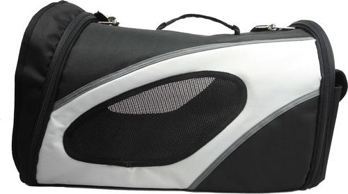 Show full view: Pet Life Phenom-Air Airline Approved Collapsible Dog Carrier, Black & White slide 5 of 8