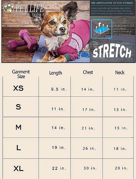 Show full view: Pet Life Premium Stretch Active Dog Sleeveless Hoodie, Red, X-Large slide 2 of 10