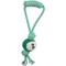 Show in main carousel: Pet Life Pull Away' Rope & Tennis Ball Dog Toy, Green slide 1 of 4