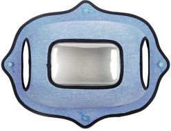 Pet Life Purr-view See-through Suction Cup Kitty Cat Lounger & Bed, Blue