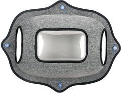 Pet Life Purr-view See-through Suction Cup Kitty Cat Lounger & Bed, Grey