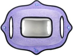 Pet Life Purr-view See-through Suction Cup Kitty Cat Lounger & Bed, Purple