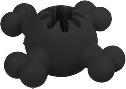 Pet Life Quadra-Bone Treat Dispensing Dog Toy, Black