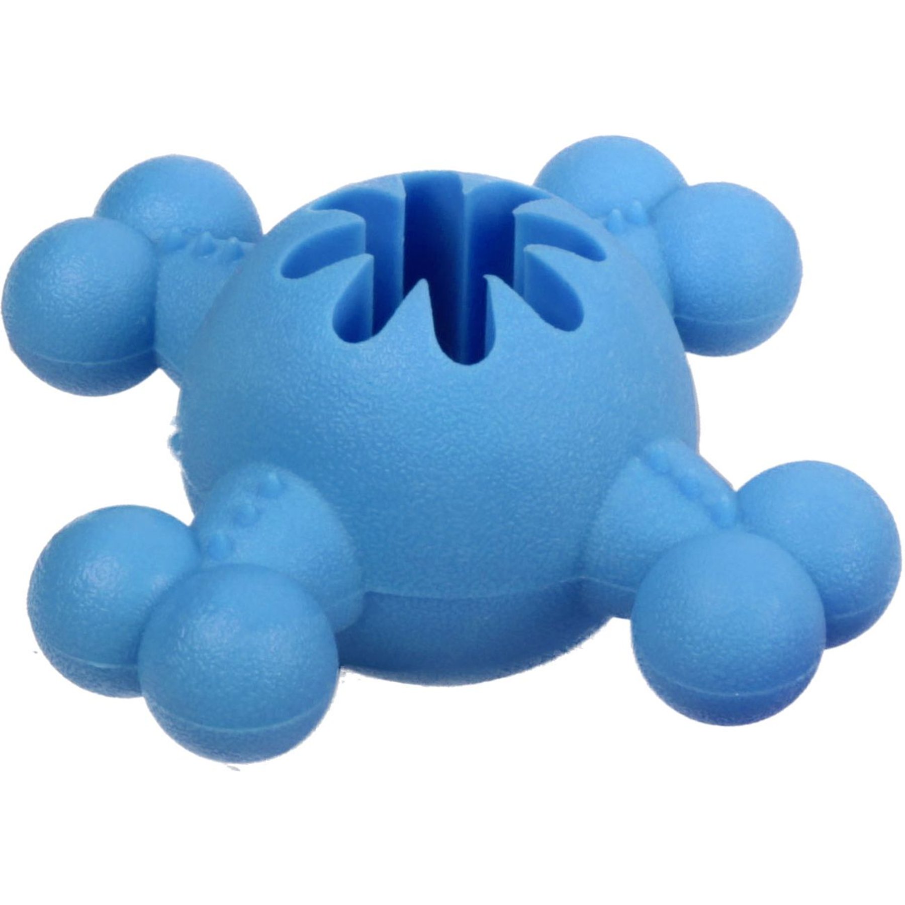 PET LIFE Quadra-Bone Treat Dispensing Dog Toy, Blue