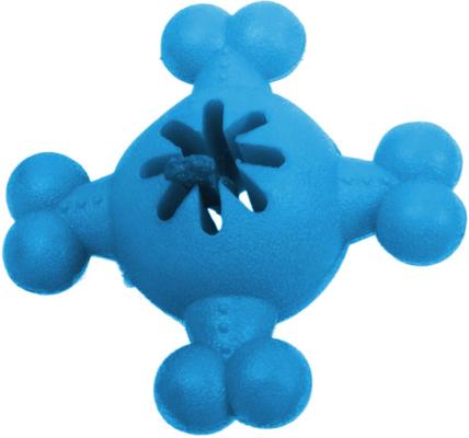 Show full view: Pet Life Quadra-Bone Treat Dispensing Dog Toy, Blue slide 3 of 4