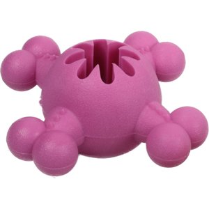 Pet Life Quadra-Bone Treat Dispensing Dog Toy, Pink
