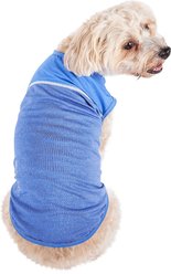 Pet Life Quick-Dry Stretch Active Dog T-Shirt, Blue, Medium