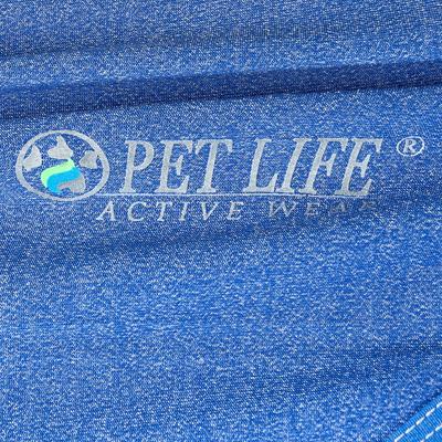 Show full view: Pet Life Quick-Dry Stretch Active Dog T-Shirt, Blue, Medium slide 4 of 10