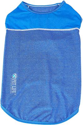 Show full view: Pet Life Quick-Dry Stretch Active Dog T-Shirt, Blue, Medium slide 5 of 10