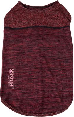 Show full view: Pet Life Quick-Dry Stretch Active Dog T-Shirt, Maroon, Medium slide 5 of 10