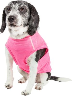 Show full view: Pet Life Quick-Dry Stretch Active Dog T-Shirt, Pink, Large slide 3 of 10