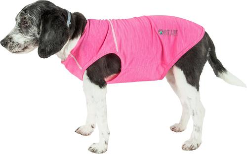 Show full view: Pet Life Quick-Dry Stretch Active Dog T-Shirt, Pink, Large slide 7 of 10